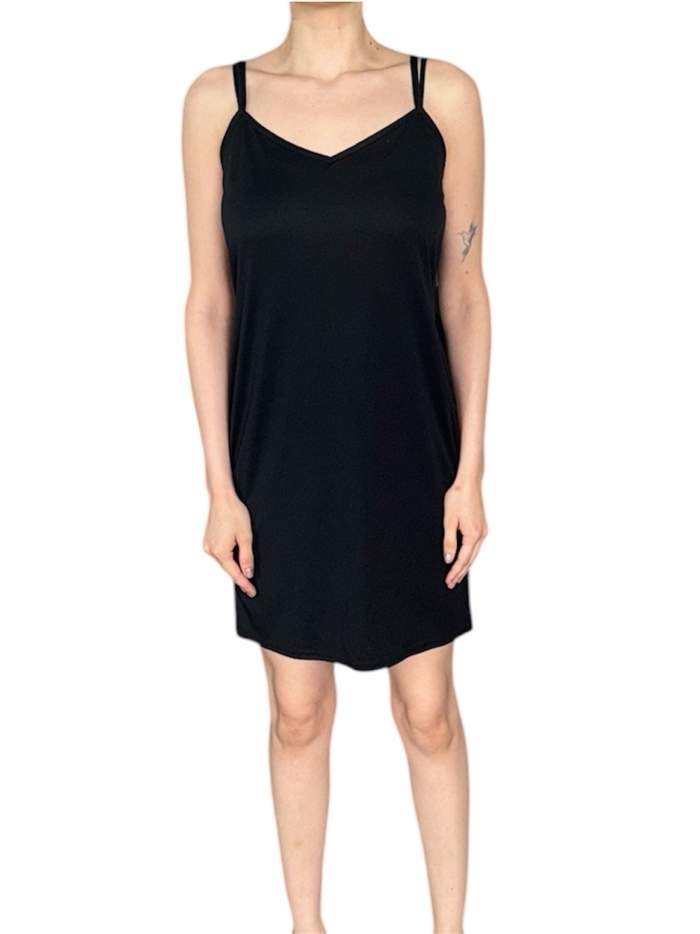 Express Black V-Neck Slip Dress